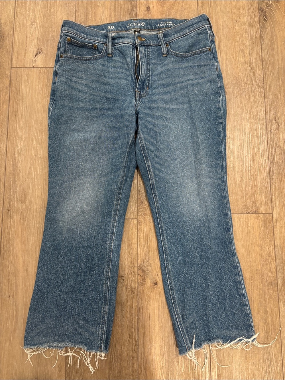 J. Crew 9” demi boot crop size 30 jeans